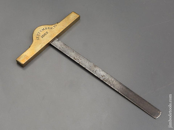 Dated SEPTEMBER 19, 1862 Brass 5 x 9 inch Square - 80247U