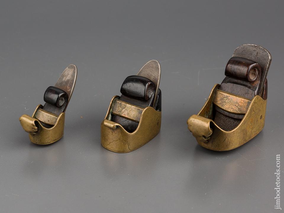 Three 18th Century Brass Violinmaker's Planes - 80250U