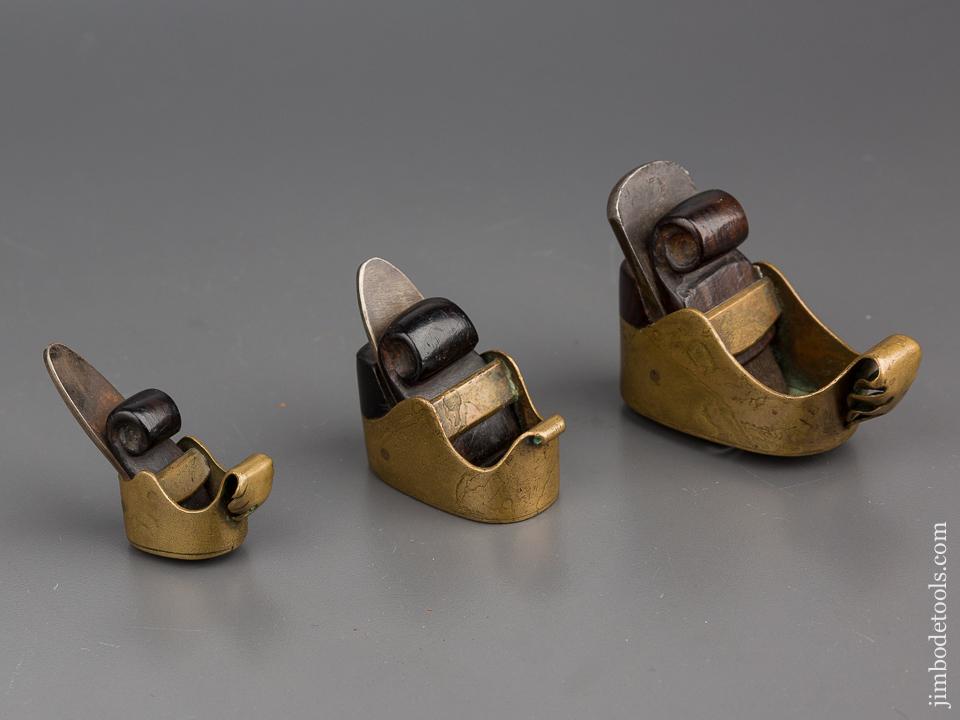 Three 18th Century Brass Violinmaker's Planes - 80250U