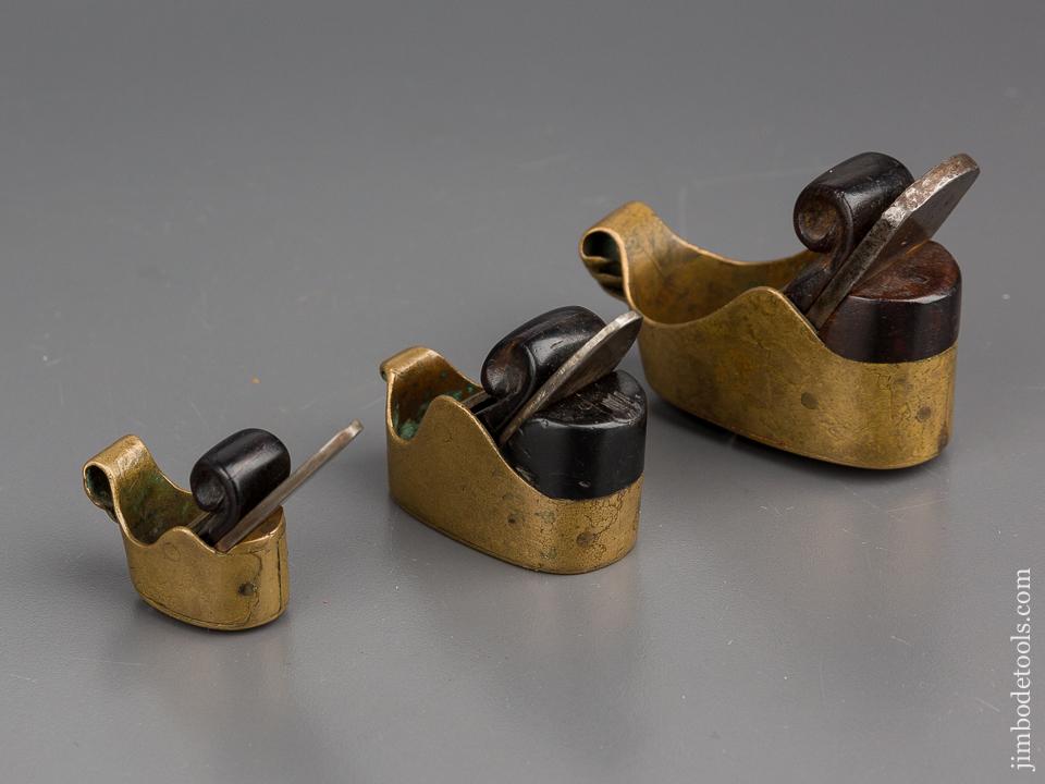 Three 18th Century Brass Violinmaker's Planes - 80250U