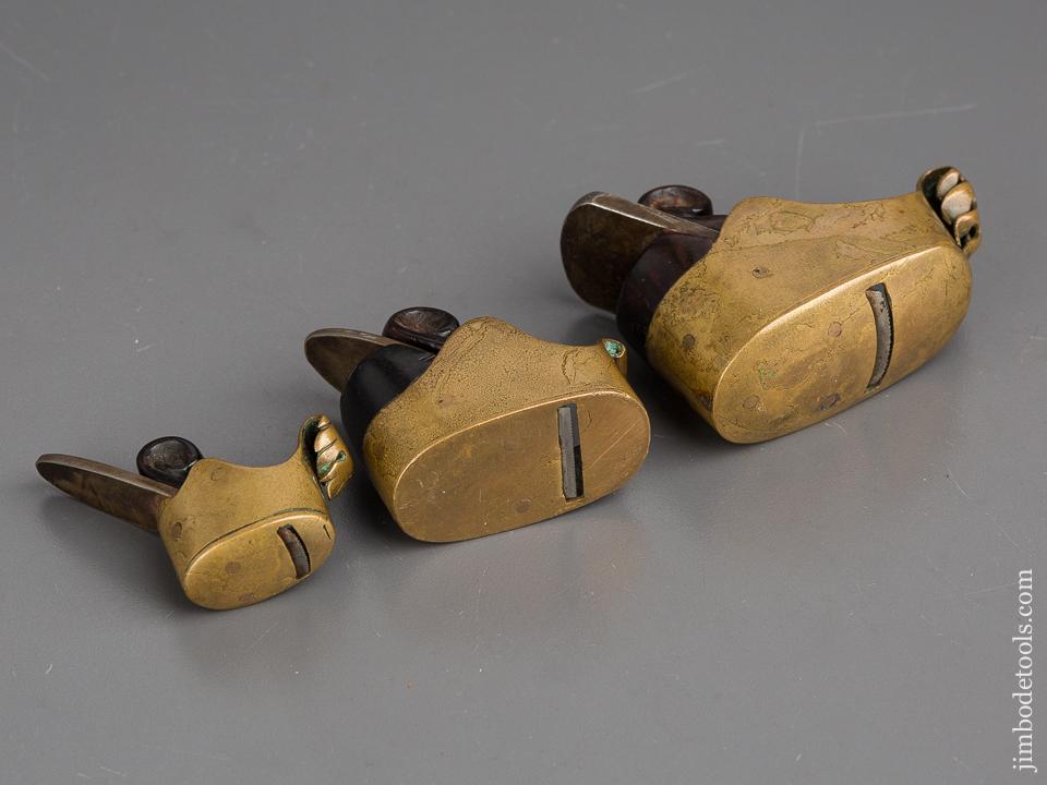 Three 18th Century Brass Violinmaker's Planes - 80250U