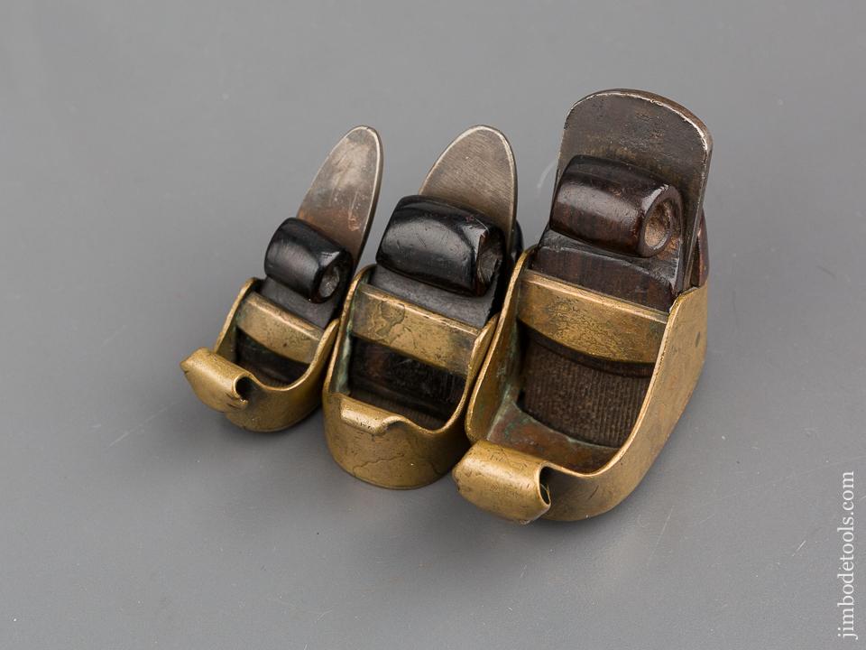 Three 18th Century Brass Violinmaker's Planes - 80250U