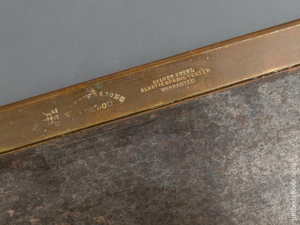 Awesome! 16 inch Triple Medallion GROVES Established 1770 Brass Back Saw - 80254