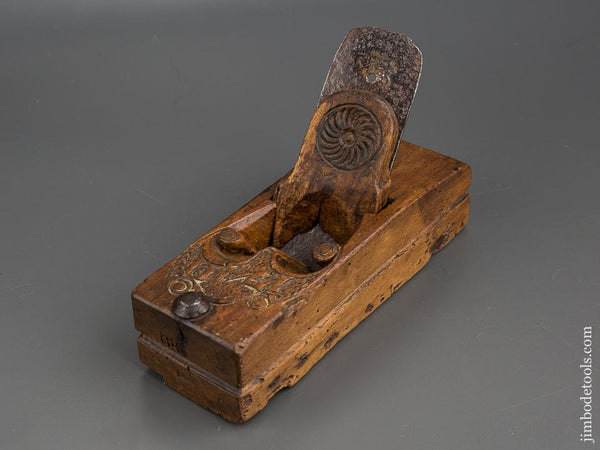 18th Century Carved and Dated 1740! Dutch Plane by ARY DEN HENGYST - 80259U