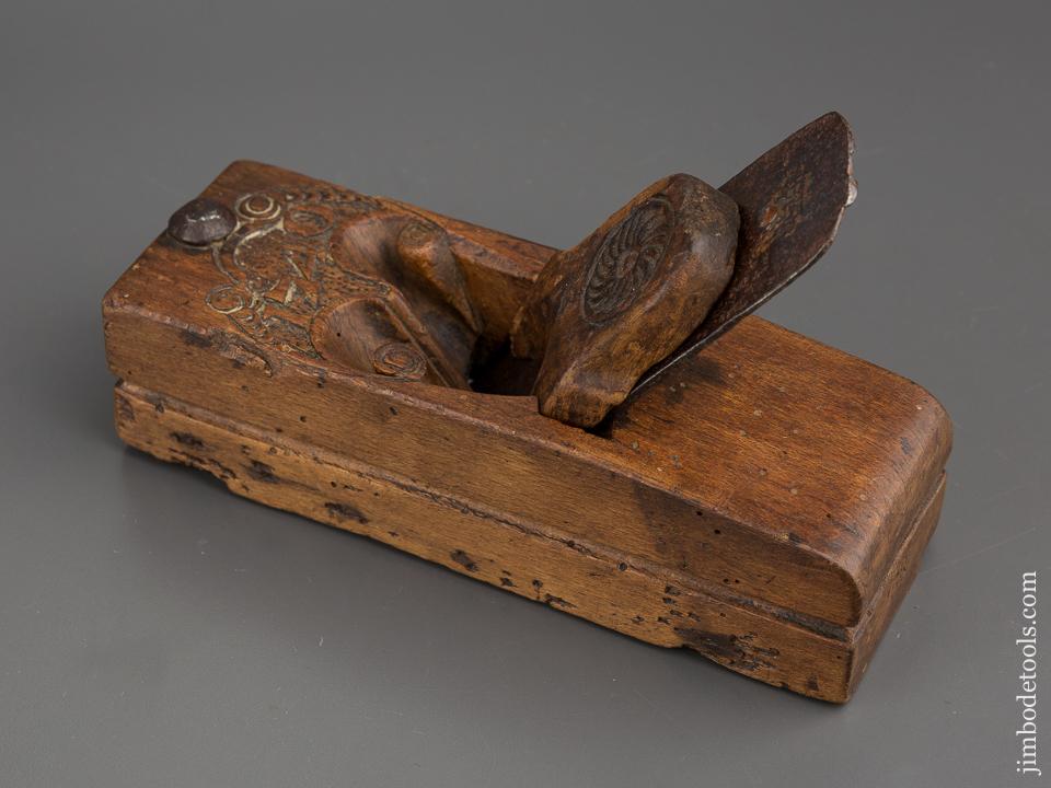 18th Century Carved and Dated 1740! Dutch Plane by ARY DEN HENGYST - 80259U