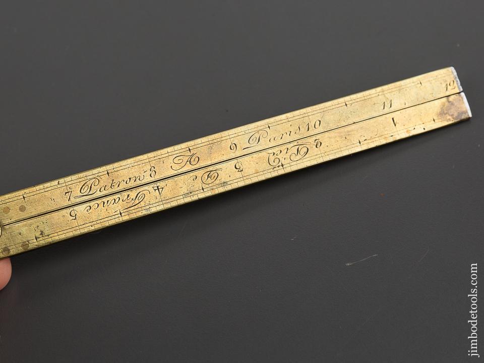 Rare! PATRON PARIS (1742) Sector Rule - 80262U
