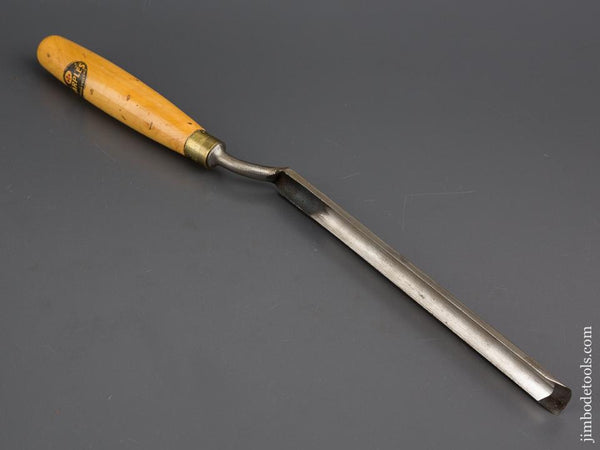 3/4 x 15 inch MARPLES No. 7 Sweep In Canel Boxwood Handled Tang Gouge NEW OLD STOCK - 80286