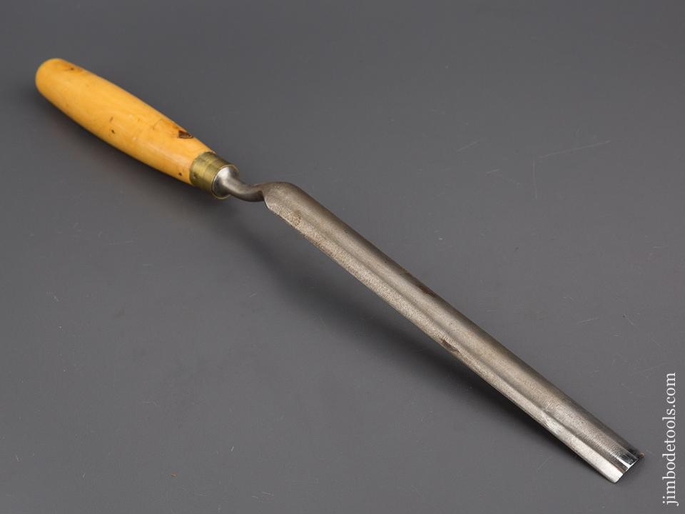 3/4 x 15 inch MARPLES No. 7 Sweep In Canel Boxwood Handled Tang Gouge NEW OLD STOCK - 80286