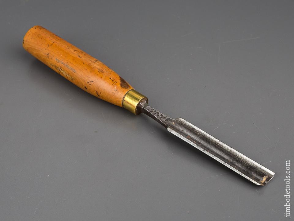 3/4 x 10 1/4 inch FROST No. 6 Sweep Boxwood Handled Tang Gouge - 80300