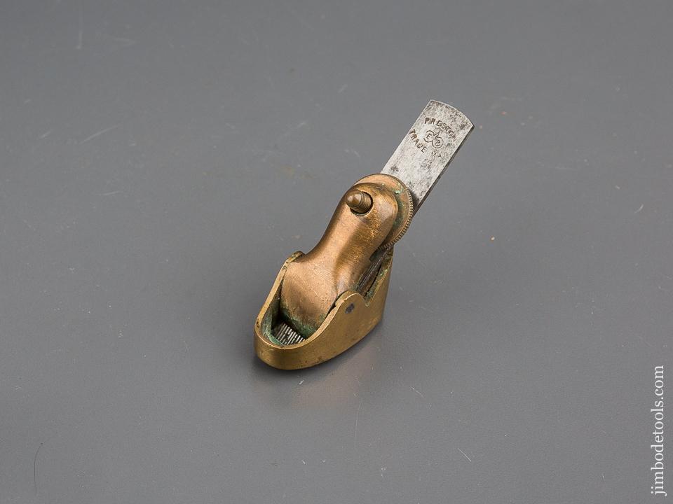 PRESTON 1 1/2 inch Brass Round Bottom Violinmaker's Plane - 80315U