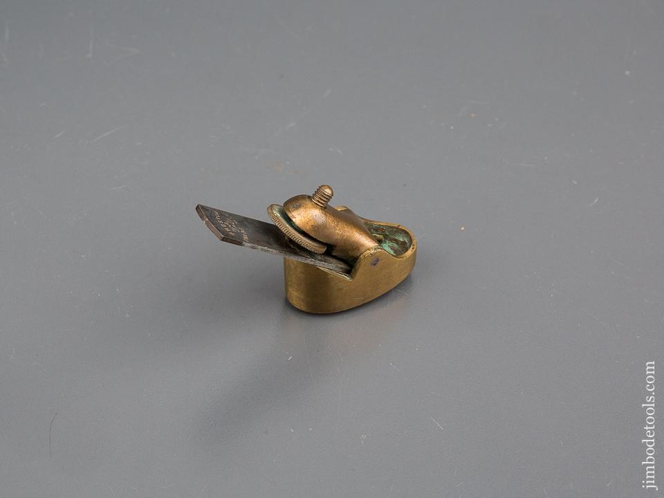PRESTON 1 1/2 inch Brass Round Bottom Violinmaker's Plane - 80315U