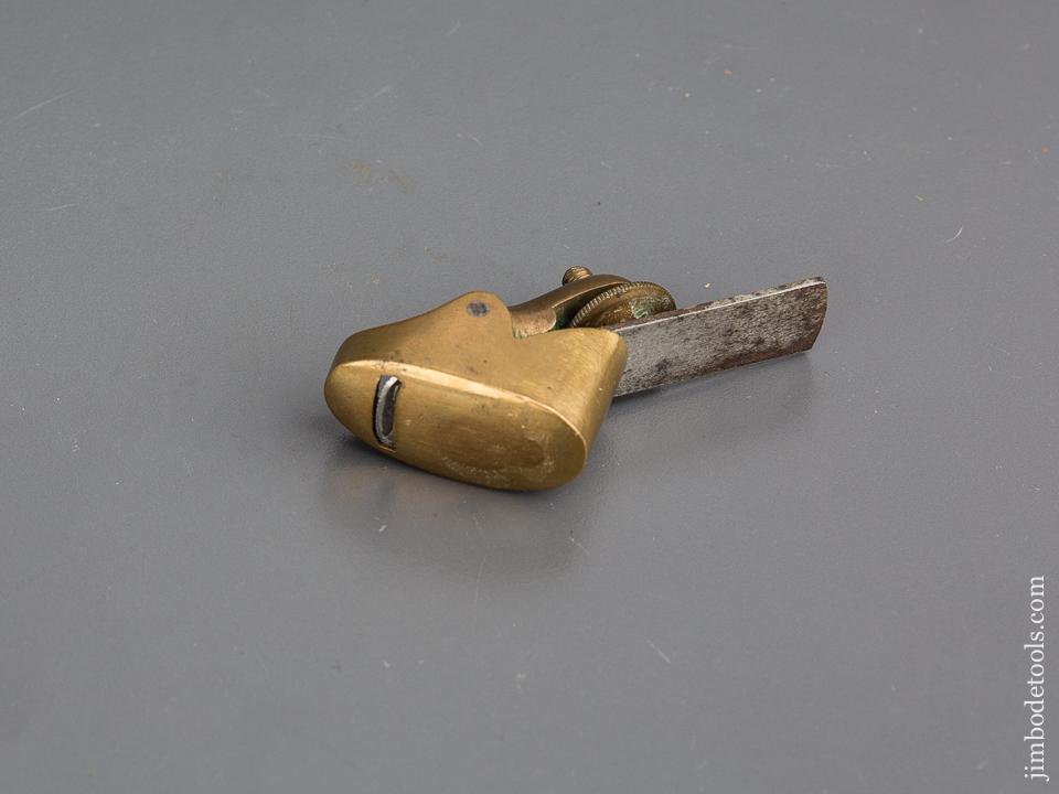 PRESTON 1 1/2 inch Brass Round Bottom Violinmaker's Plane - 80315U