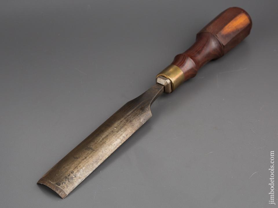 1 1/2 x 14 1/2 inch GROVES Rosewood Handled No. 5 Sweep Tang Gouge - 80318