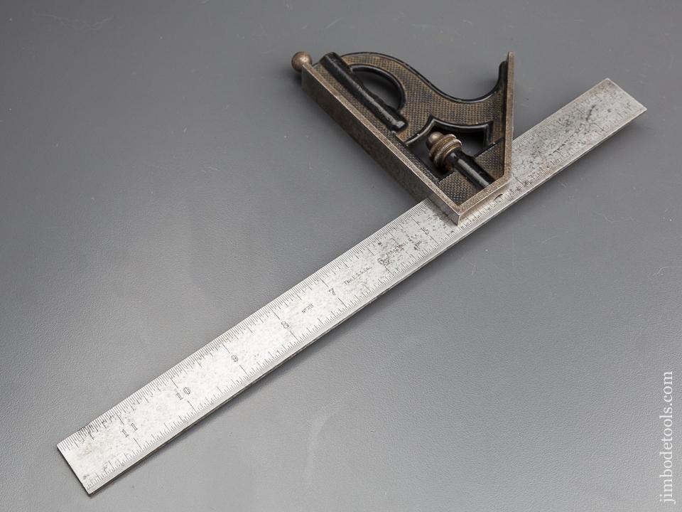 Extra Fine Combination Square on Twelve inch STARRETT No. 22 Scale -80322