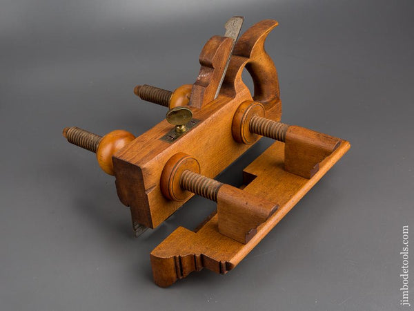 G.W. DENISON  Beech with Boxwood Plow Plough Plane circa 1868-84 EXTRA FINE - 80332
