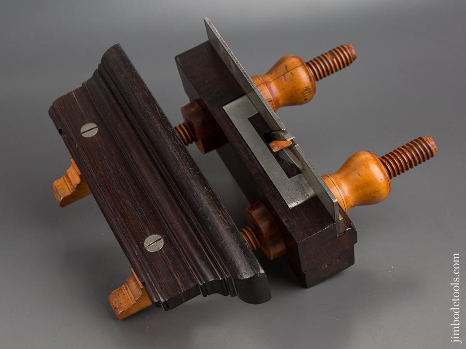 J. DENISON Rosewood and Boxwood Plough Plane circa 1840-76 FINE - 80334