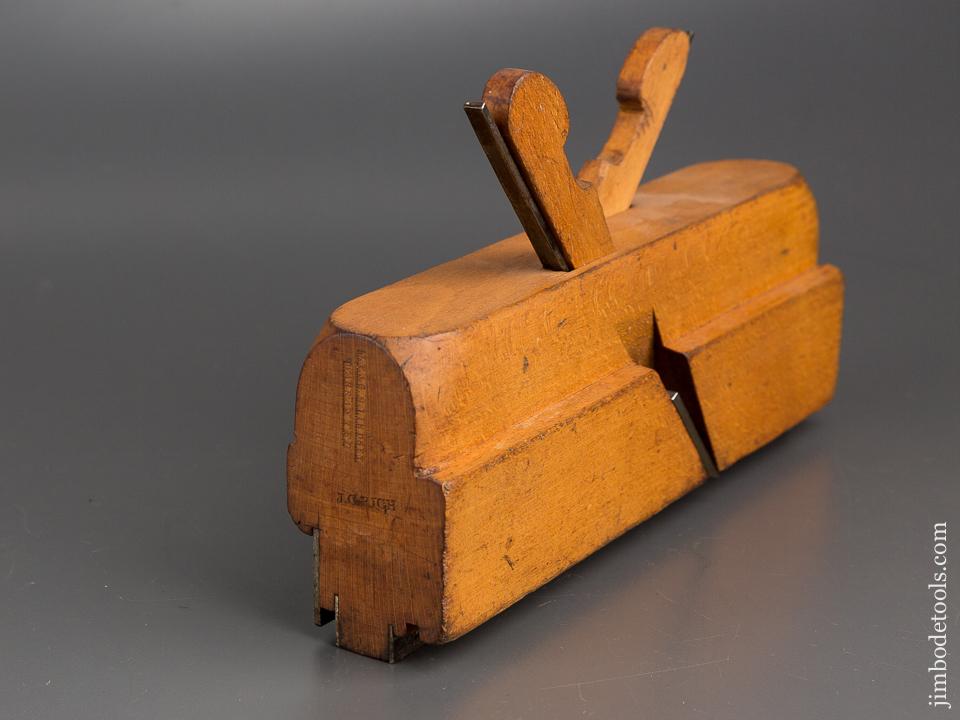 1/2 inch  J.F. & G.M. LINDSEY Huntington, MA Tongue & Groove Coming & Going Plane circa 1856-79 EXTRA FINE - 80336