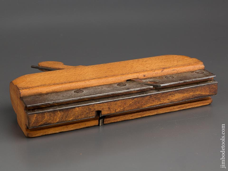 1/2 inch  J.F. & G.M. LINDSEY Huntington, MA Tongue & Groove Coming & Going Plane circa 1856-79 EXTRA FINE - 80336