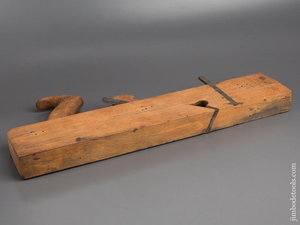 1 1/2 x 17 1/2 inch J.F. & G.M. LINDSEY HUNTINGTON MA Jack Rabbet Plane circa 1856-79 GOOD - 80341