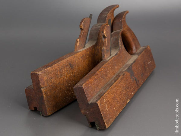 Pair of FOX & WASHBURN One inch Tongue & Groove Planes circa 1835-36 Amherst, MA - 80354