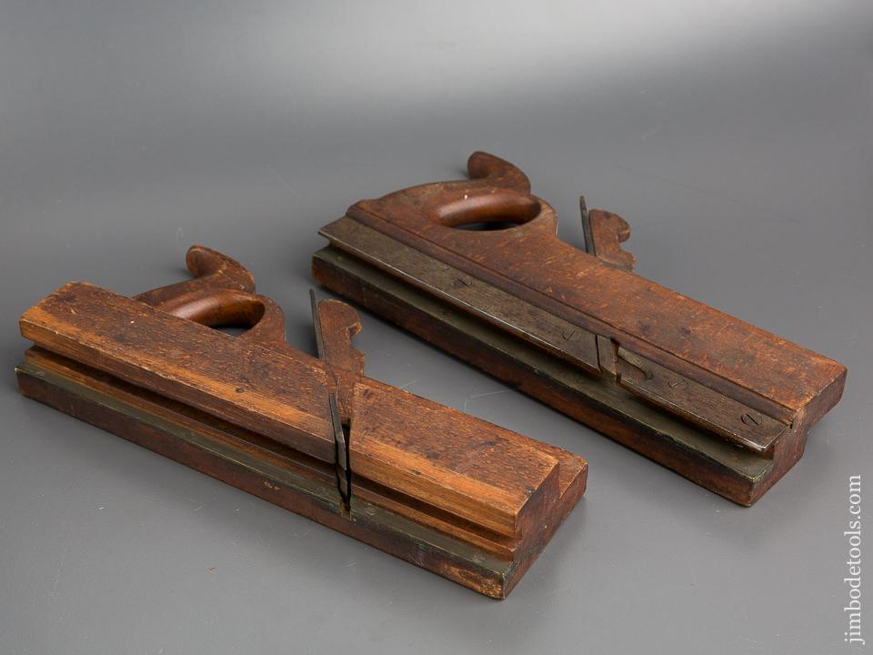 Pair of FOX & WASHBURN One inch Tongue & Groove Planes circa 1835-36 Amherst, MA - 80354