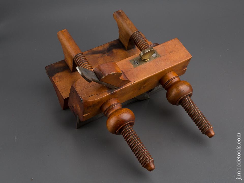J. DENISON All Boxwood Plow Plough Plane circa 1840-76 Saybrook, CT - 80356