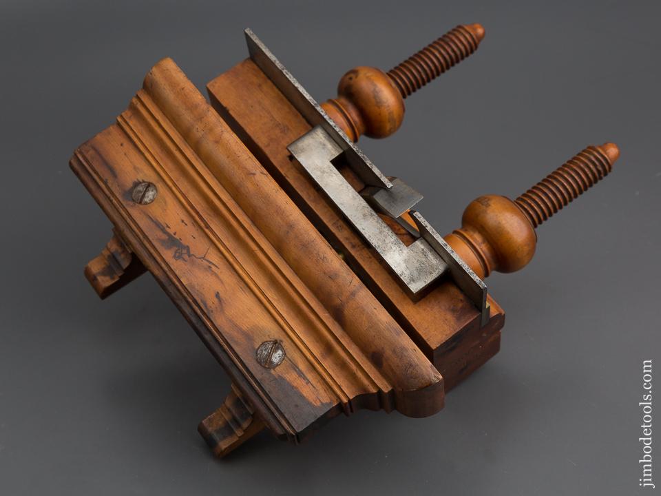 J. DENISON All Boxwood Plow Plough Plane circa 1840-76 Saybrook, CT - 80356