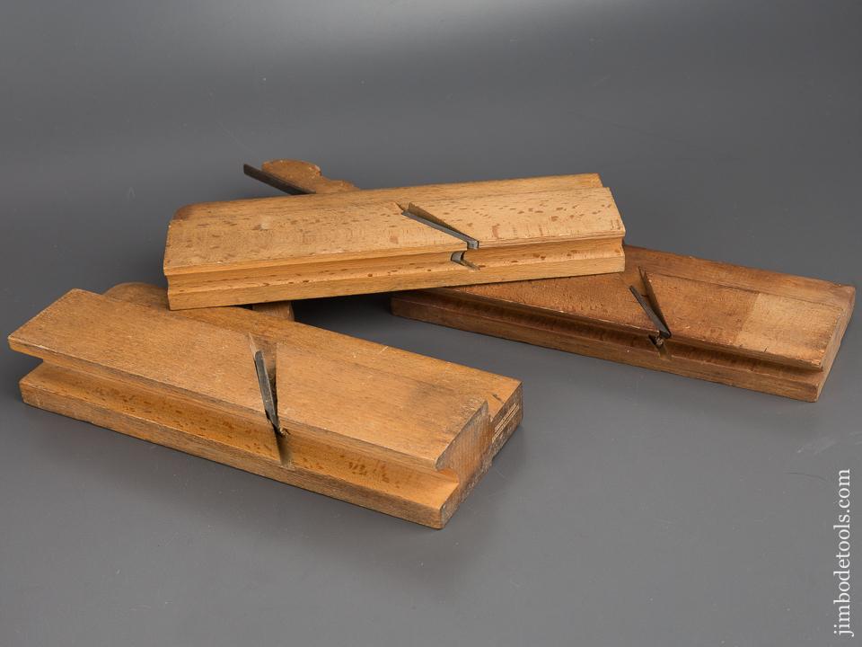 Three Case Molding Planes by J.F. & G.M. LINDSEY HUNTINGTON MA circa 1856-79 GOOD+ - 80358