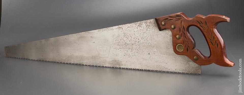 Extra Fine 5 1/2 point 26 inch Rip DISSTON D23 Hand Saw - 80362