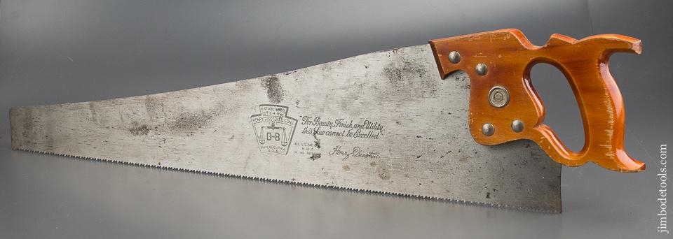 NEAR MINT 8 point 26 inch Crosscut DISSTON D8 Hand Saw - 80364