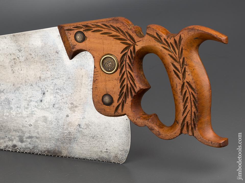 Extra Fine 12 point 22 inch Crosscut DISSTON No. 12 London Spring Hand Saw - 80376