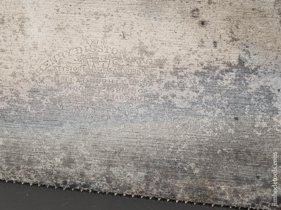 Extra Fine 12 point 22 inch Crosscut DISSTON No. 12 London Spring Hand Saw - 80376