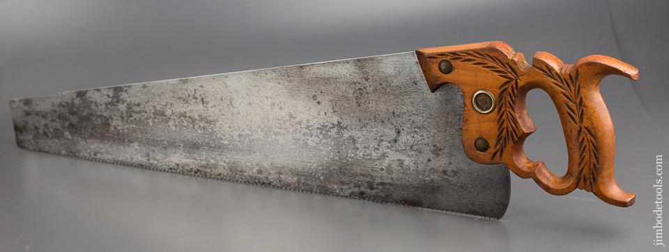 Extra Fine 12 point 22 inch Crosscut DISSTON No. 12 London Spring Hand Saw - 80376