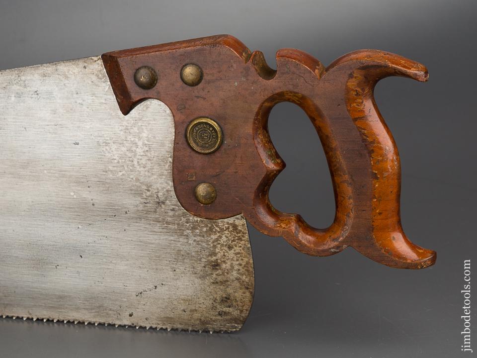 RARE! 9 point 24 inch DISSTON No. 9 London Spring Crosscut Hand Saw EXTRA FINE - 80377