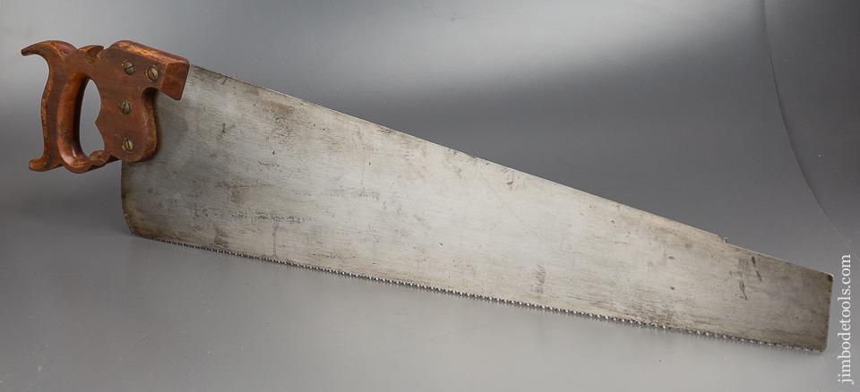 RARE! 9 point 24 inch DISSTON No. 9 London Spring Crosscut Hand Saw EXTRA FINE - 80377