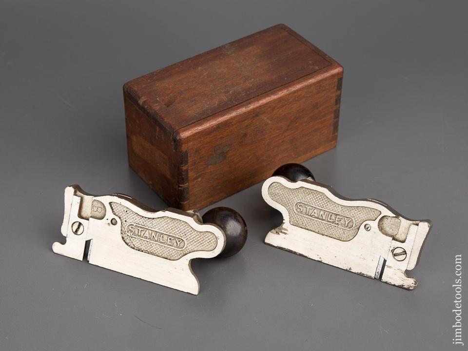 STANLEY No. 98 & 99 Side Rabbet Planes in Custom Wooden Box FINE - 