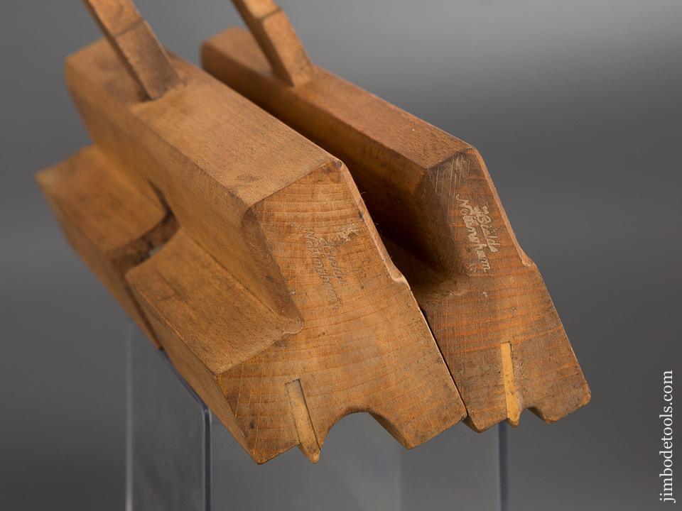 Crisp & Clean! User Set of Eight Side Beads by HIELDS circa 1830-1881 Nottingham - 80660