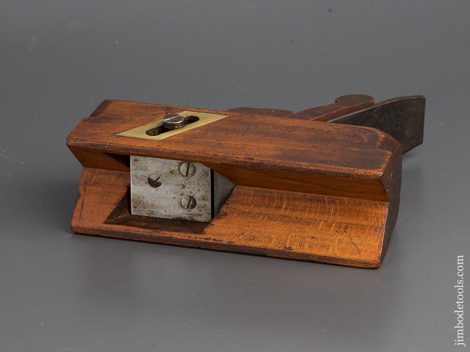 2 1/8 x 6 1/2 inch Beech NURSE Chamfer Plane circa 1887-1908 EXTRA FINE - 80397