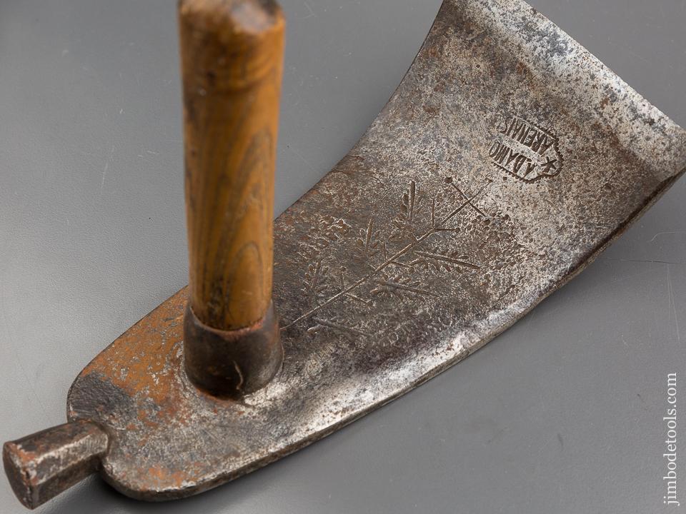 Decorated and Signed 18th Century Adze - 80408