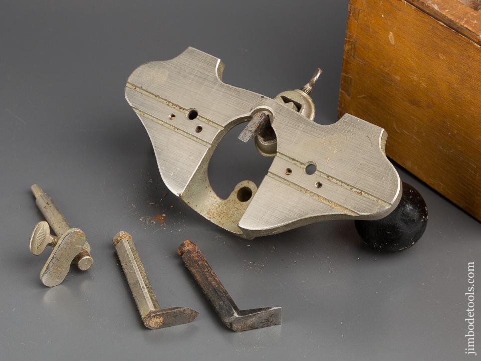 STANLEY No. 71 Router Plane 100% COMPLETE in Wooden Box - 80411