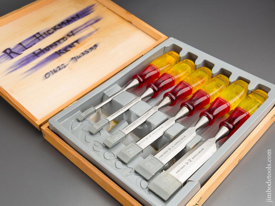 Set of Six MARPLES Chisels in Original Box - 80422