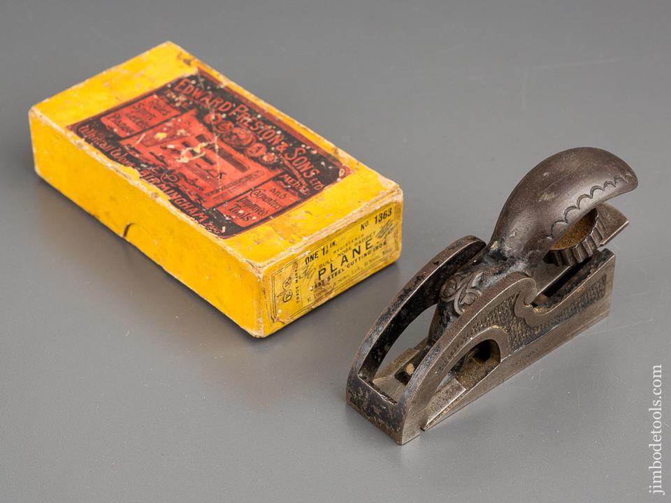 PRESTON No. 1363 Bull Nose Rabbet Plane GOOD+ in RARE Original Box! - 80424