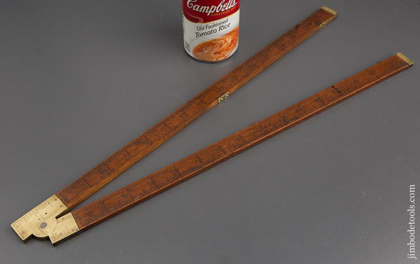 Early 18 inch G.B. POYNTON Hand Stamped Tailors Square GOOD++ - 80429