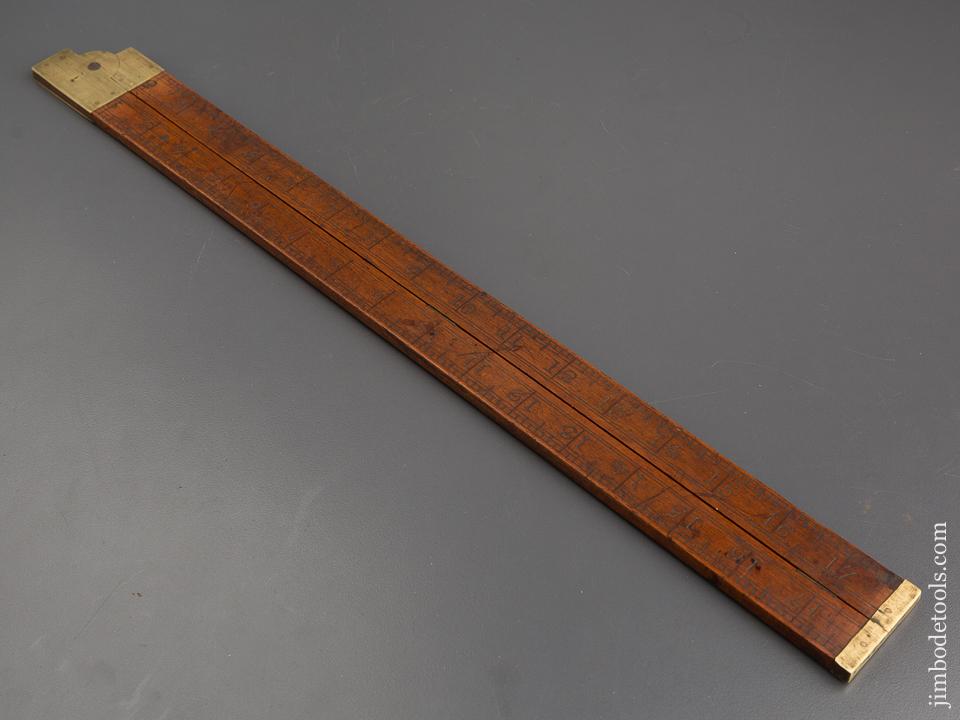 Early 18 inch G.B. POYNTON Hand Stamped Tailors Square GOOD++ - 80429