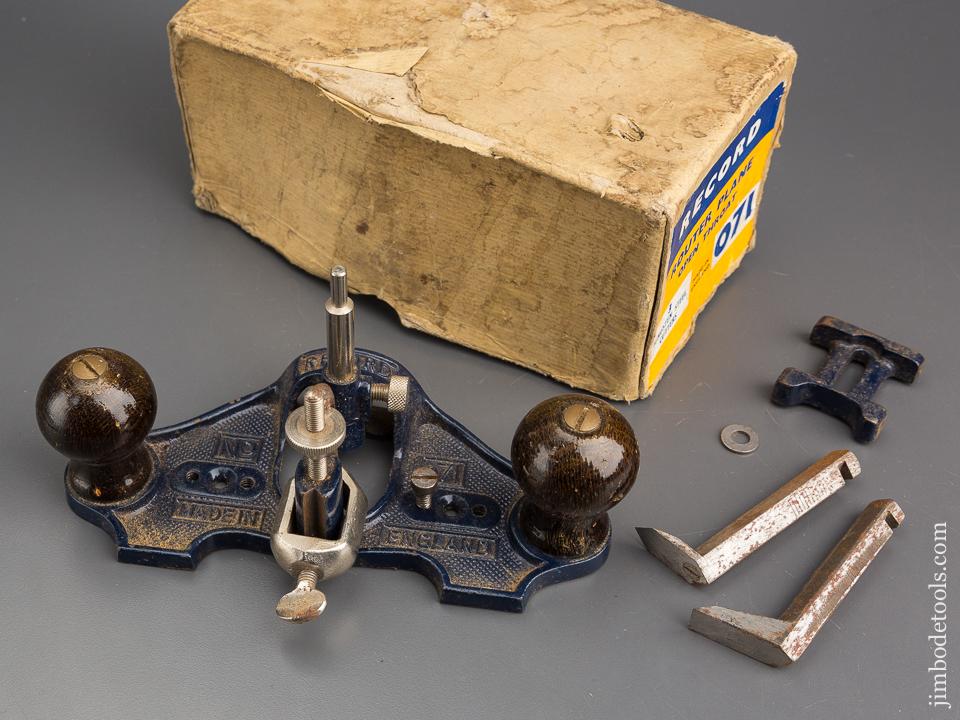 RECORD No. 071 Router Plane 100% COMPLETE in Original Box - 80434