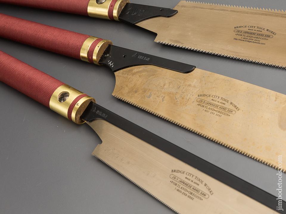 Unused! BRIDGE CITY TOOL WORKS JS-1, JS-2, and JS-3 Japanese Saws MINT in Original Package! - 80448
