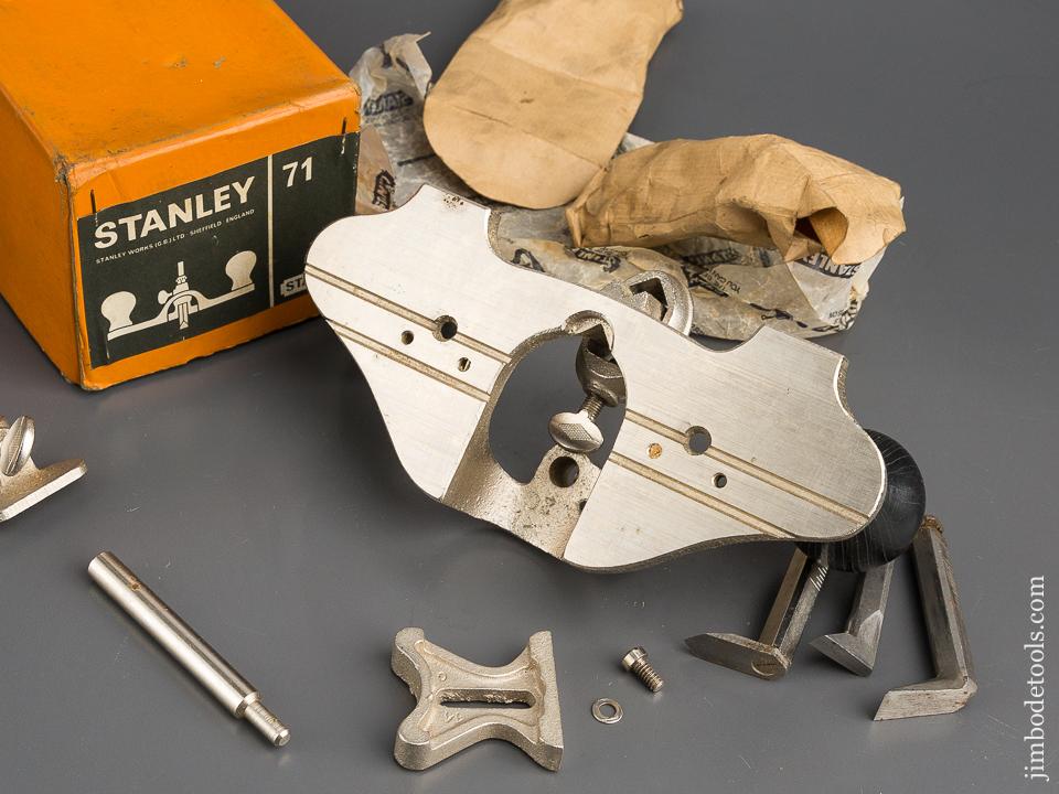 STANLEY No. 71 Router Plane 100% COMPLETE in Original Box - 80472