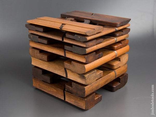 Complete Working Set of 18 Hollows & Rounds Molding Planes EVENS - 80476