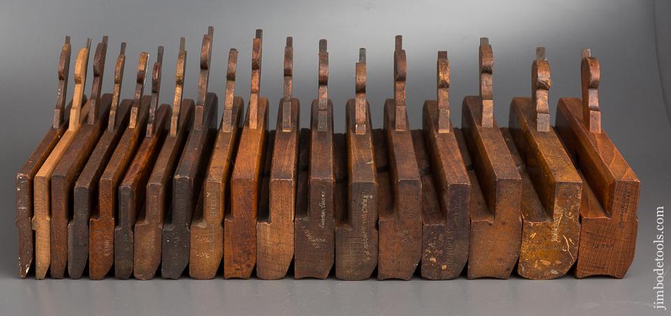 Complete Working Set of 18 Hollows & Rounds Molding Planes 2-18 EVENS - 80485
