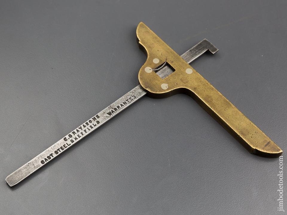 5 1/2 x 7 inch Brass C. GRAY & SONS Turner's Square - 80524
